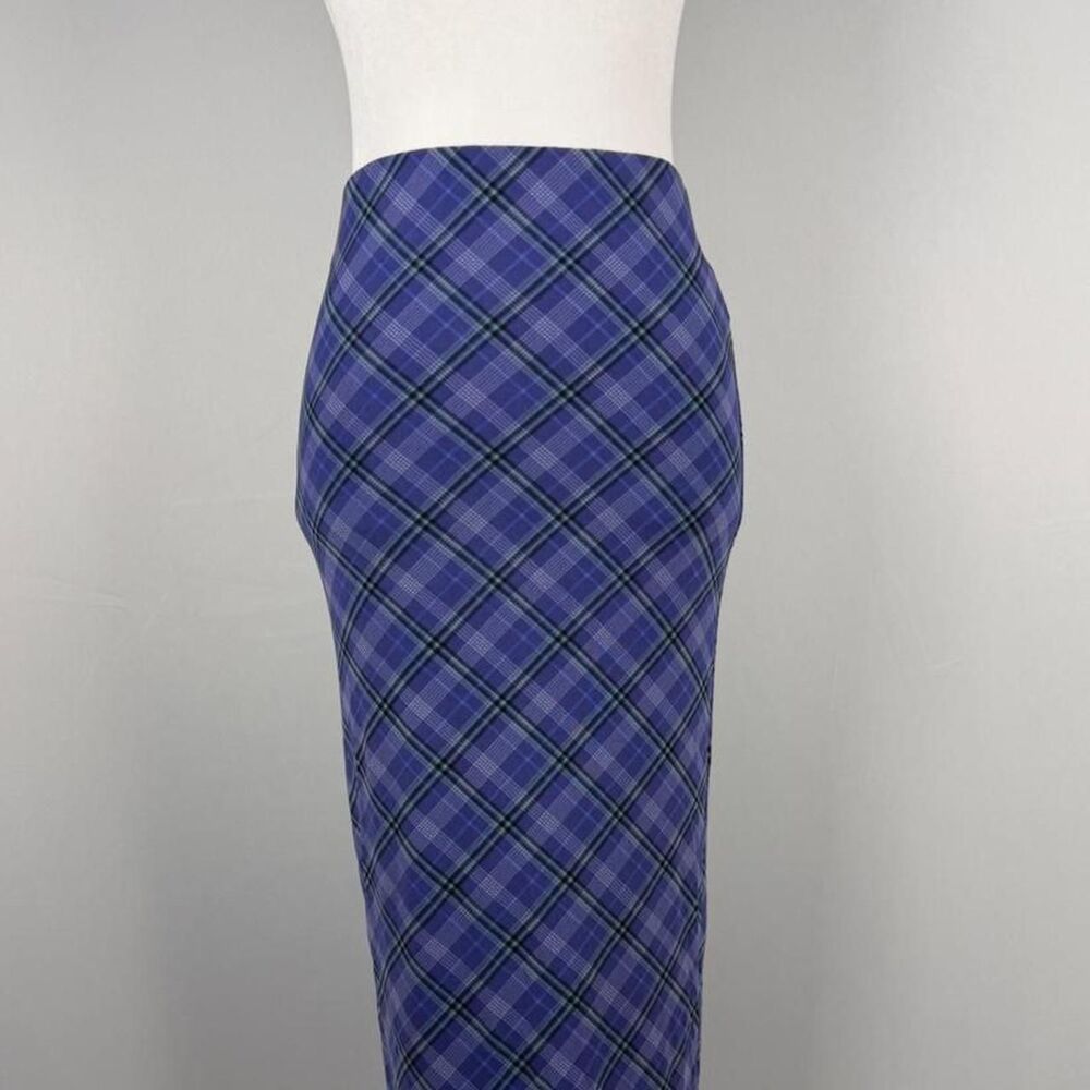 Forever-21 Women's Blue and Purple Skirt